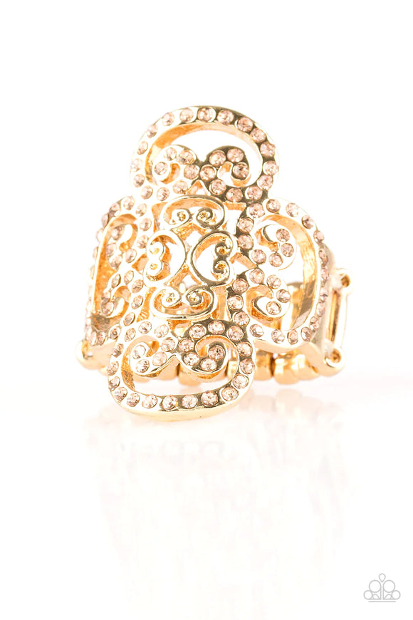 Regal Regalia - Gold Ring - Paparazzi Accessories