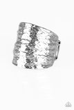 Paleo Patterns - silver - Paparazzi ring