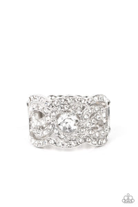 Doting on Dazzle White Ring