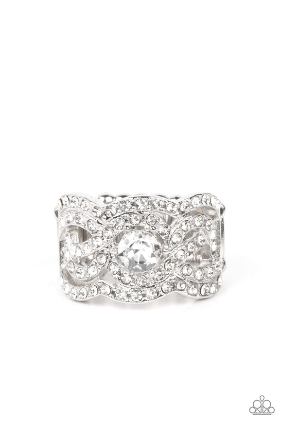 Doting on Dazzle White Ring