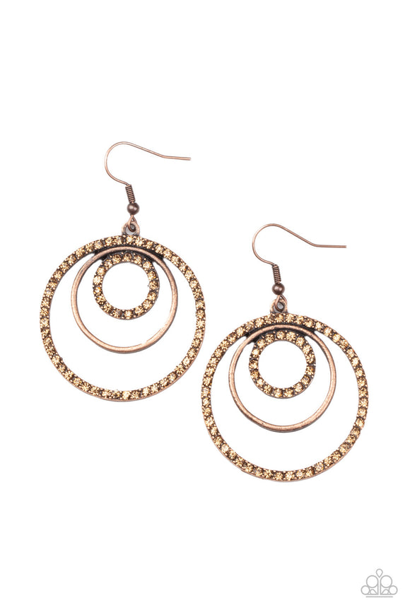 Bodaciously Bubbly - Copper Earrings